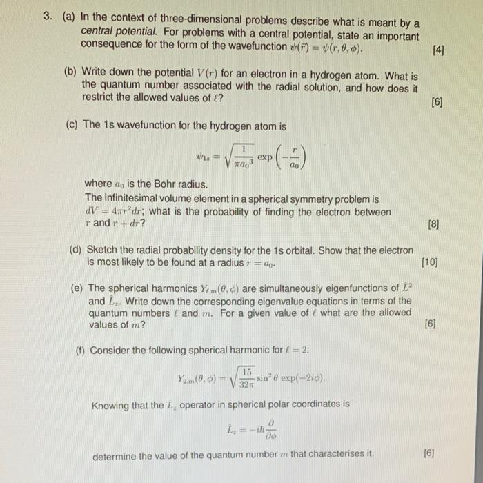 Solved 3. (a) In the context of three-dimensional problems | Chegg.com