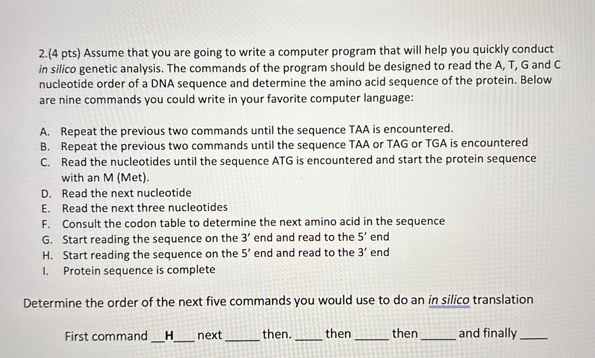 Solved (4 ﻿pts) ﻿Assume that you are going to write a | Chegg.com
