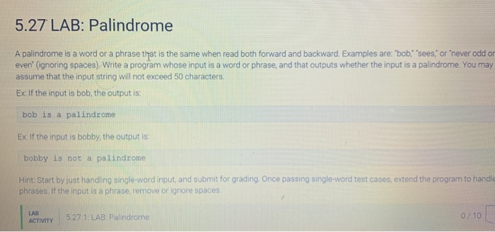 be focused pro for palindromes