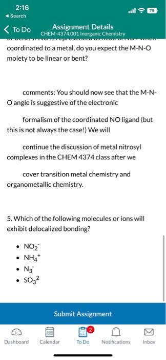 1. Use Lewis structures and VSEPR theory to explain Chegg