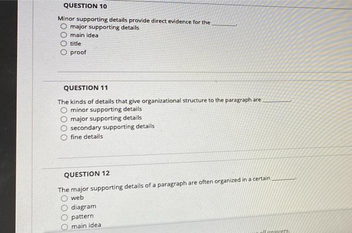 Dont Miss These Crucial Details Mastering Minor Supporting Details Explained - ougl980