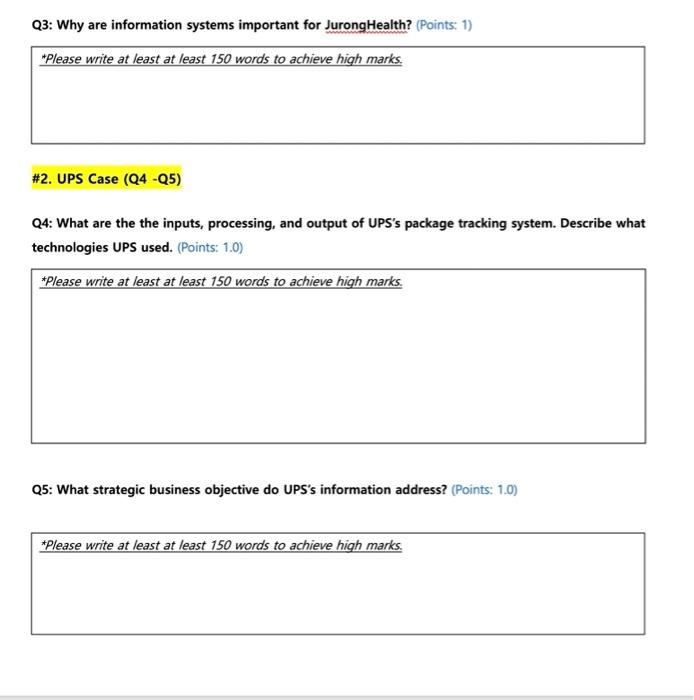 Solved 1 Jurong Health Case Q1 23 Q1 What Technologies Chegg