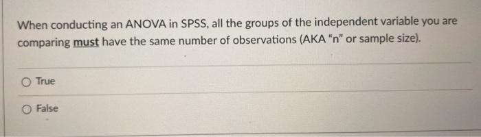 Solved Based on the test results from SPSS below from a two | Chegg.com