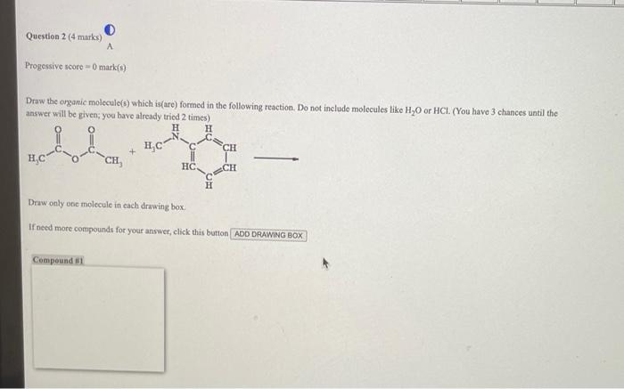 Solved Draw the organic molecule(s) which is(are) formed in | Chegg.com