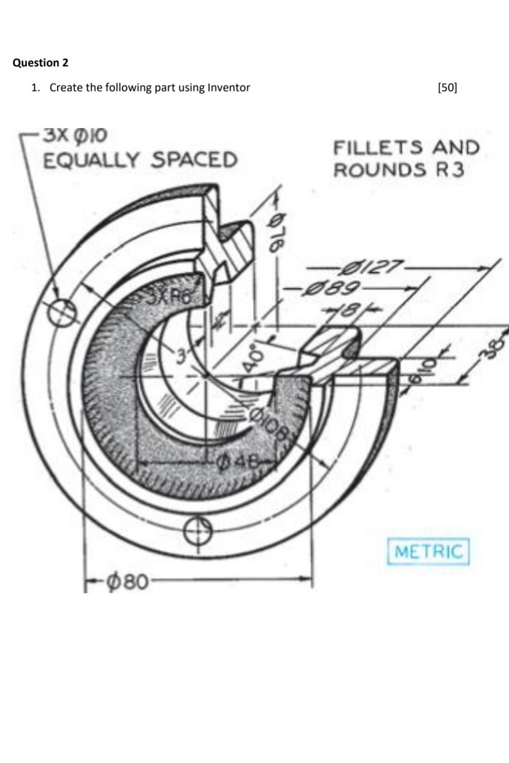 Solved Question 2 1. Create the following part using | Chegg.com