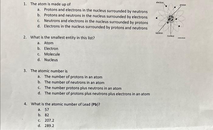 is the nucleus of an atom made of protons and neutrons