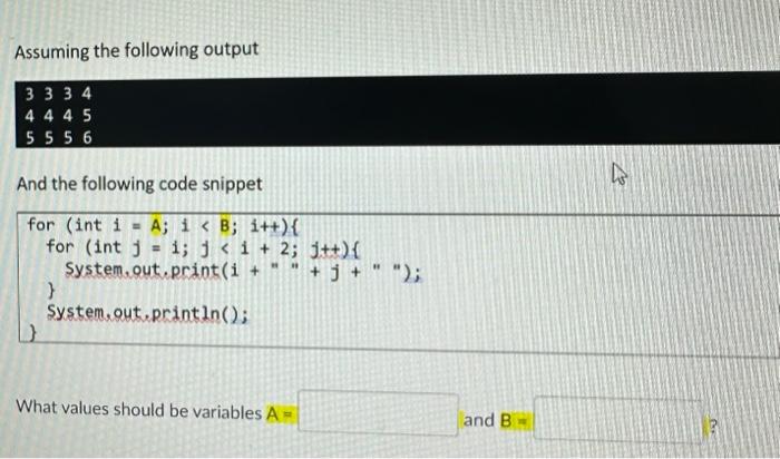 Solved Assuming the following output 345345345456 And the | Chegg.com