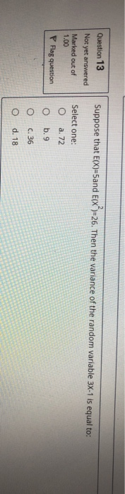 Solved Suppose That E X 5and E X 26 Then The Variance Of Chegg Solved Suppose That E X 5and E X 26 Then The Variance Of Chegg
