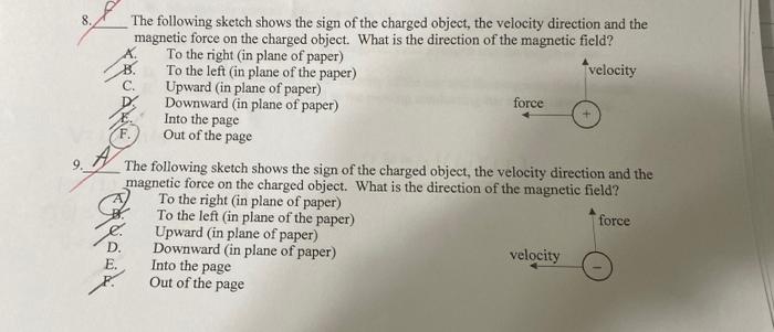 Solved 8. The Following Sketch Shows The Sign Of The Charged | Chegg.com