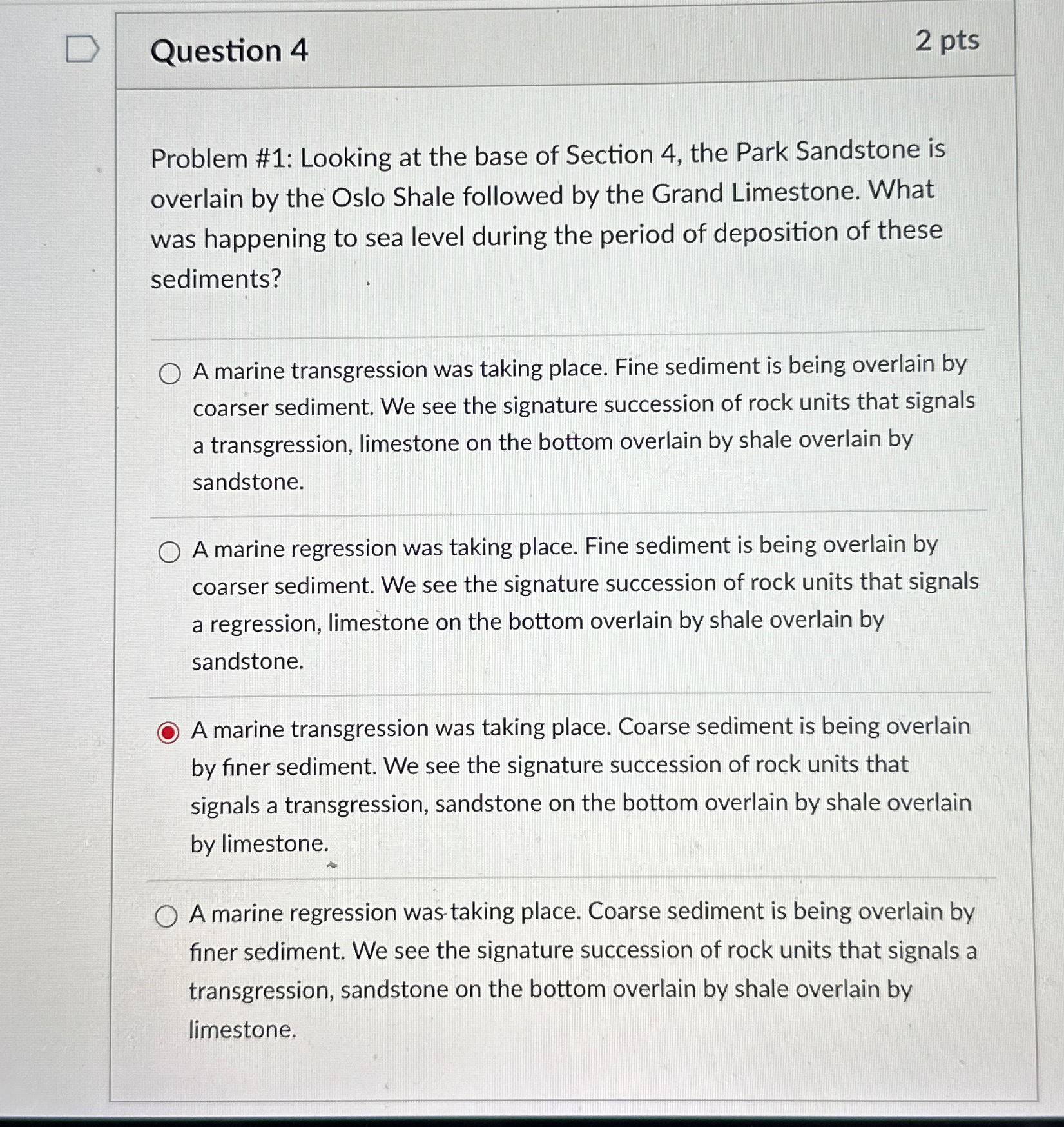 Solved Question 42 ﻿ptsProblem #1: Looking at the base of | Chegg.com