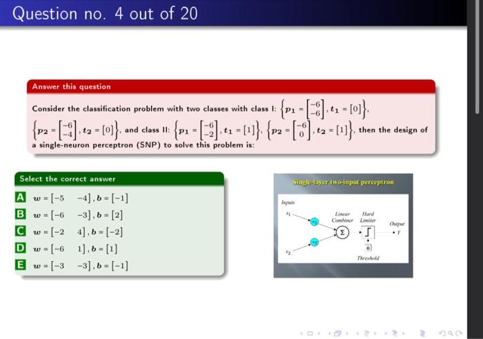 Solved Consider the classification problem with two classes | Chegg.com