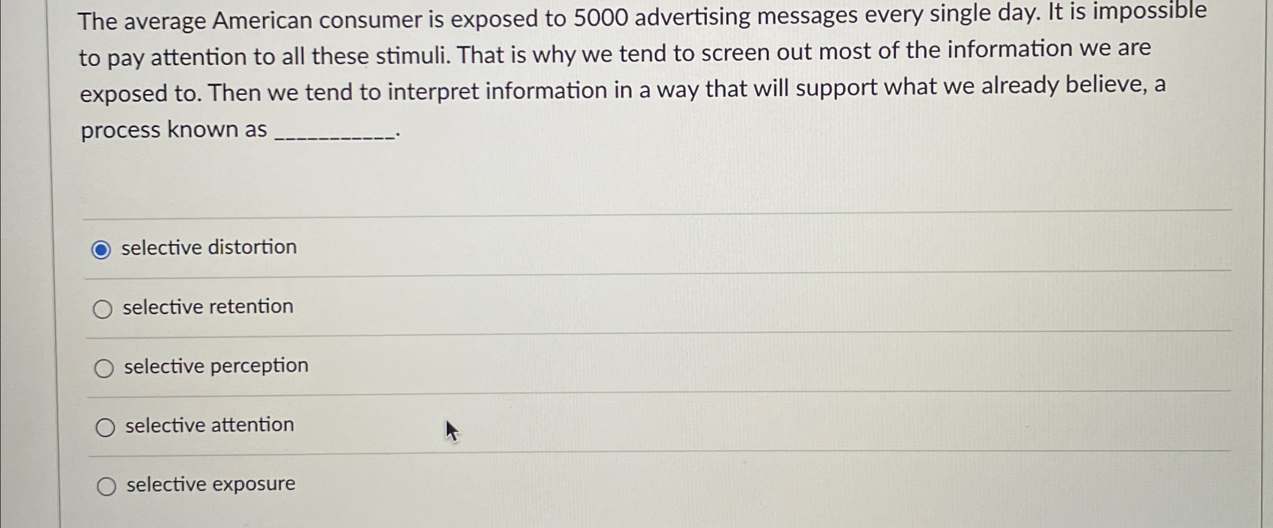 Solved The average American consumer is exposed to 5000 | Chegg.com