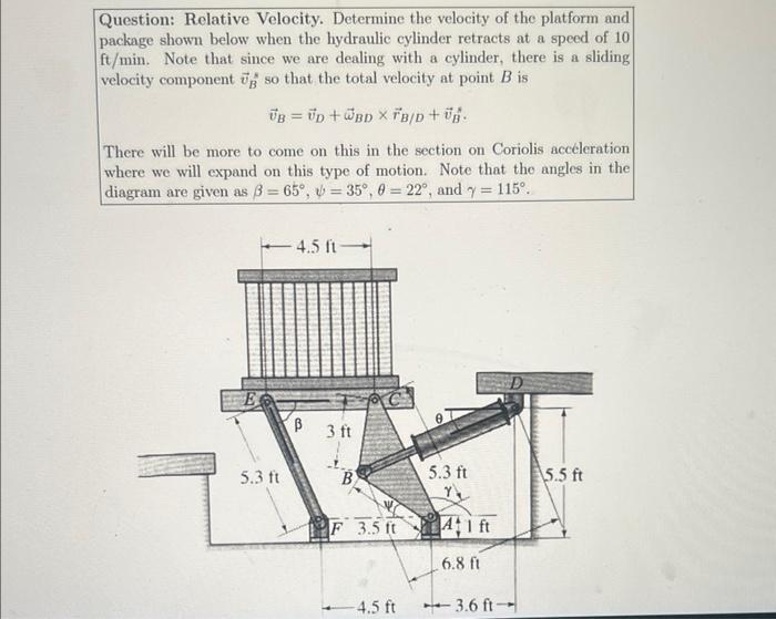 Solved Question: Relative Velocity. Determine the velocity | Chegg.com