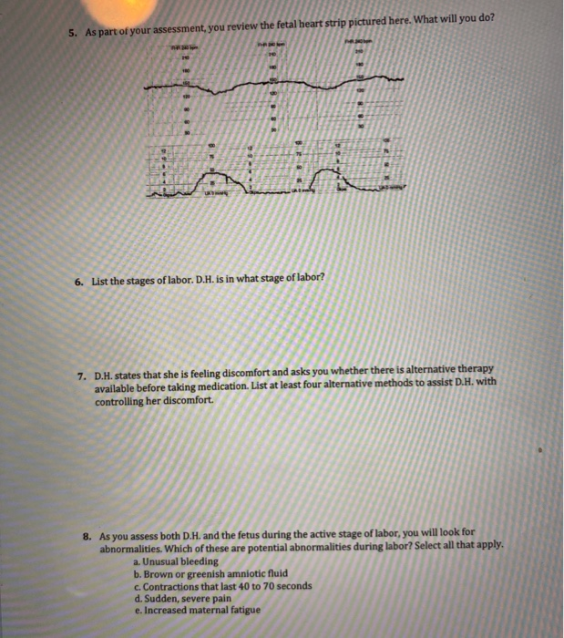 Labor and delivery case study examples image