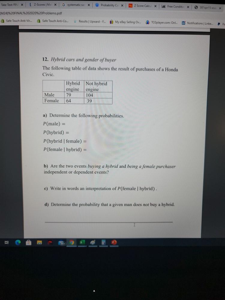 Solved Take Test Fin X Z Scores Max G Systematic Sa X Pr Chegg Com