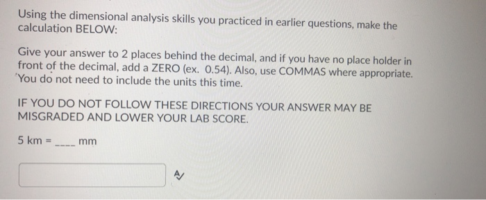 Solved Question 1 (2 points) Setting up a conversion using | Chegg.com