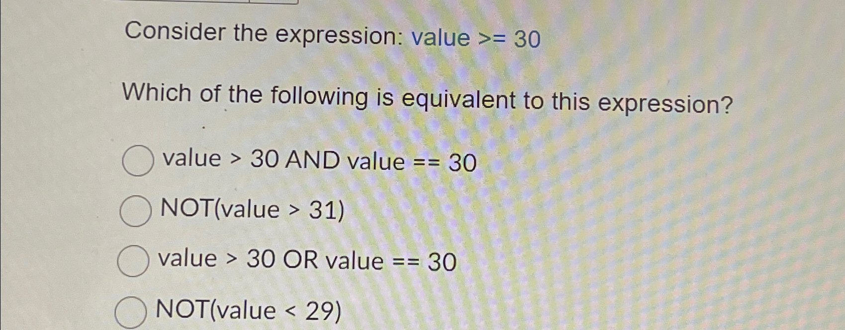 the value of the expression 20 10