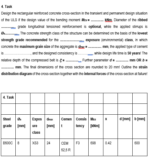 Solved Eurocode is applied in the design. Calculate the | Chegg.com