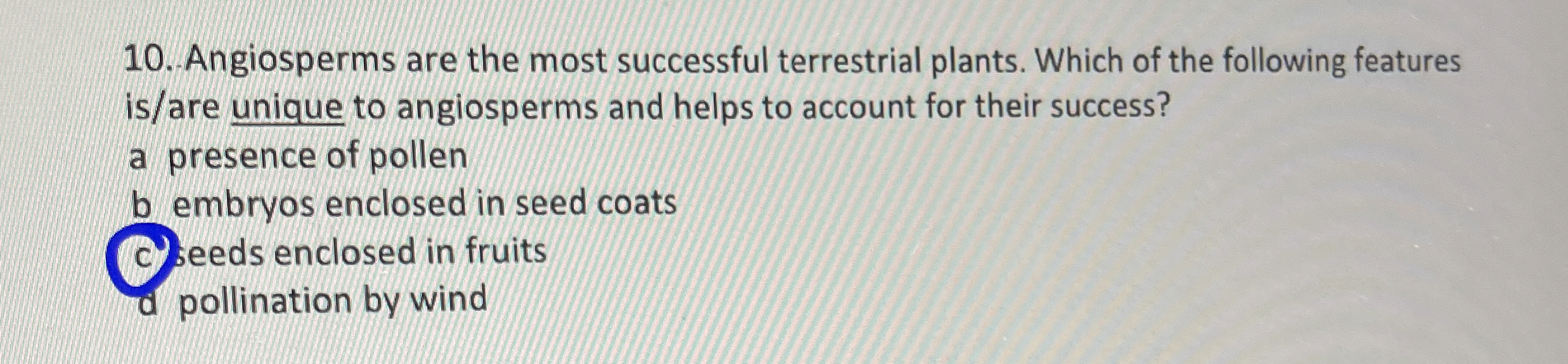 Solved Angiosperms are the most successful terrestrial