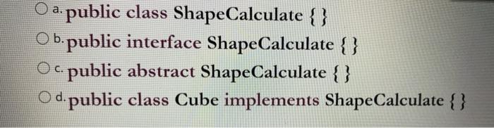 Solved QUESTION 13 Given class diagram below, the correct | Chegg.com