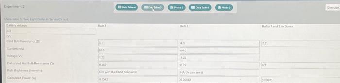 What is the relationship between power and bulb | Chegg.com