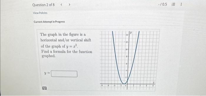 Solved The graph in the figure is a horizontal and/or | Chegg.com