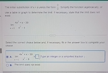 Solved The initial substitution of x= ﻿a yielos the form 00 | Chegg.com