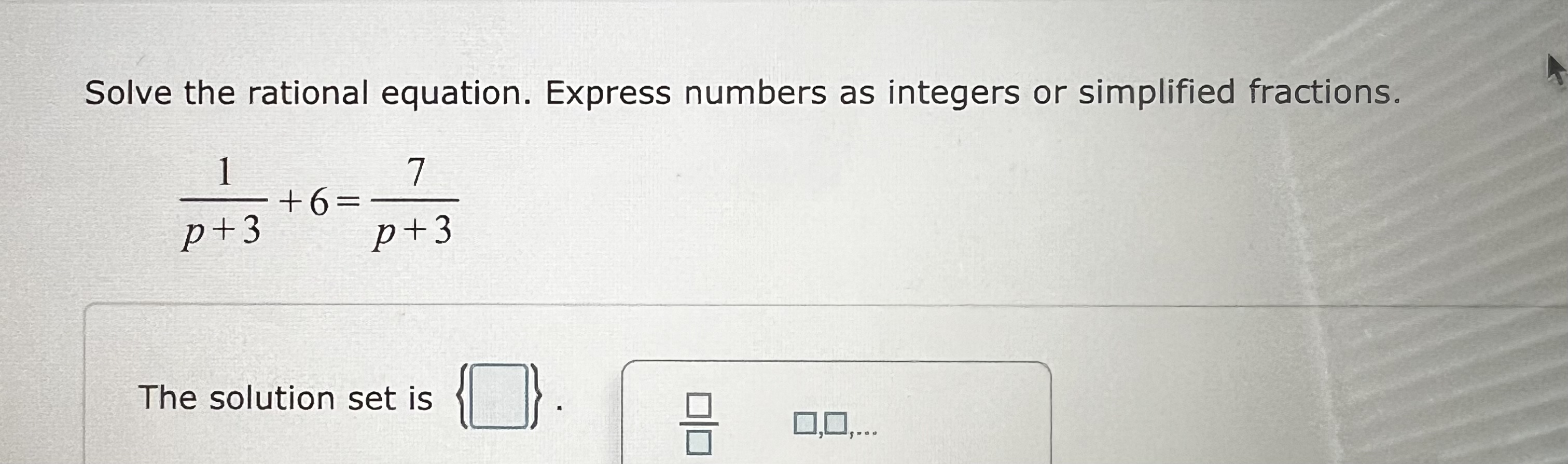 Solved Solve the rational equation. Express numbers as | Chegg.com