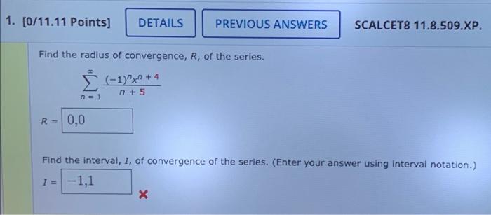 Find The Radius Of Convergence R Of The Series 6515