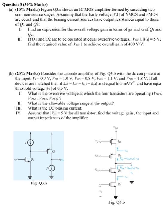 Solved Question 3 (30% Marks) (a) (10% Marks) Figure Q3.a | Chegg.com