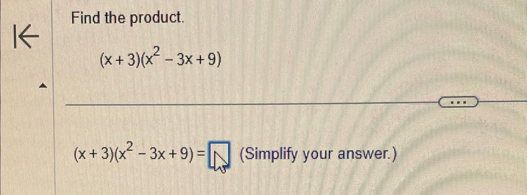 the product of 2x and 3 is 138 find x