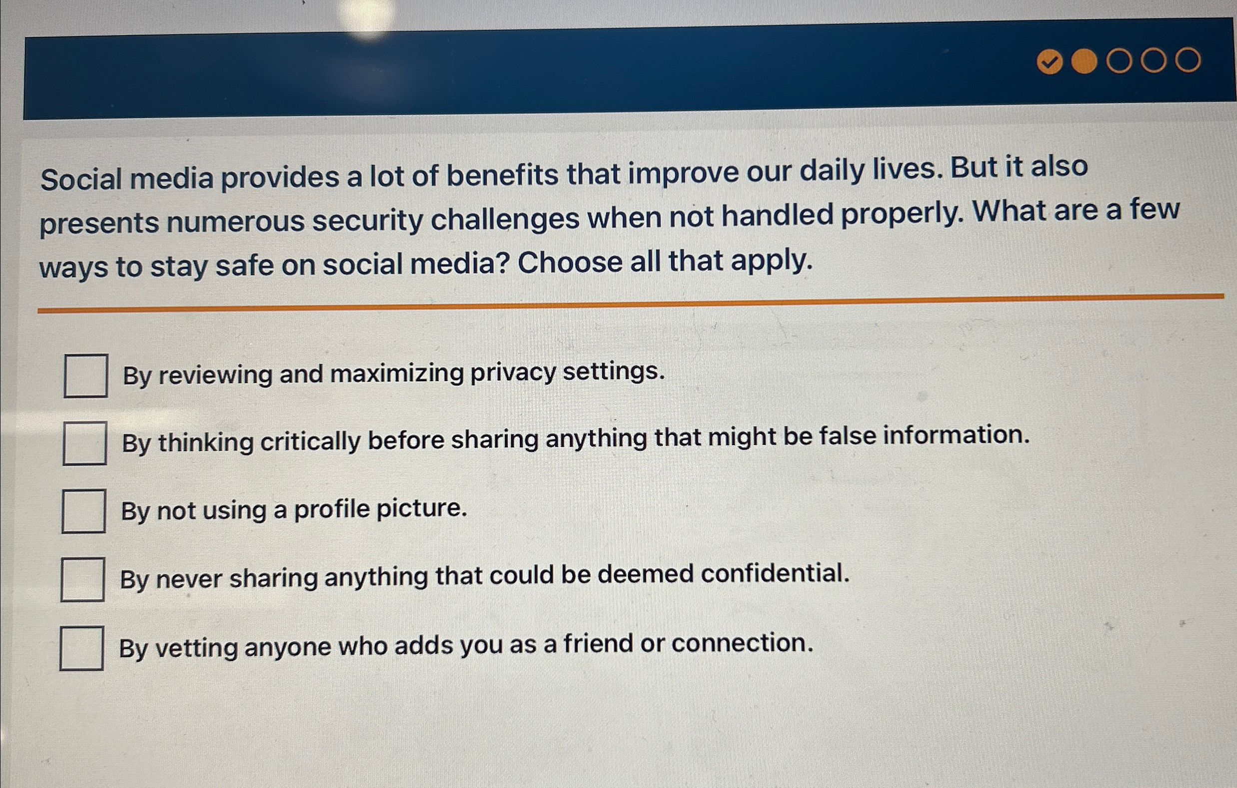 Solved Social media provides a lot of benefits that improve | Chegg.com