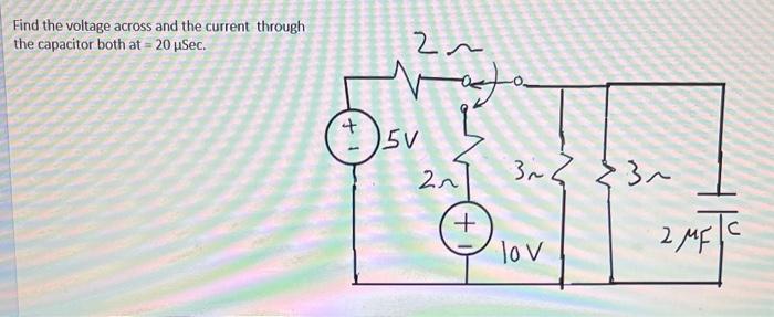 Solved Find the voltage across and the current through the | Chegg.com