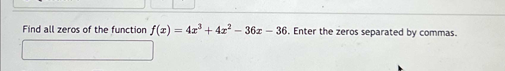 zeros of x 3 4x 2 9x 36