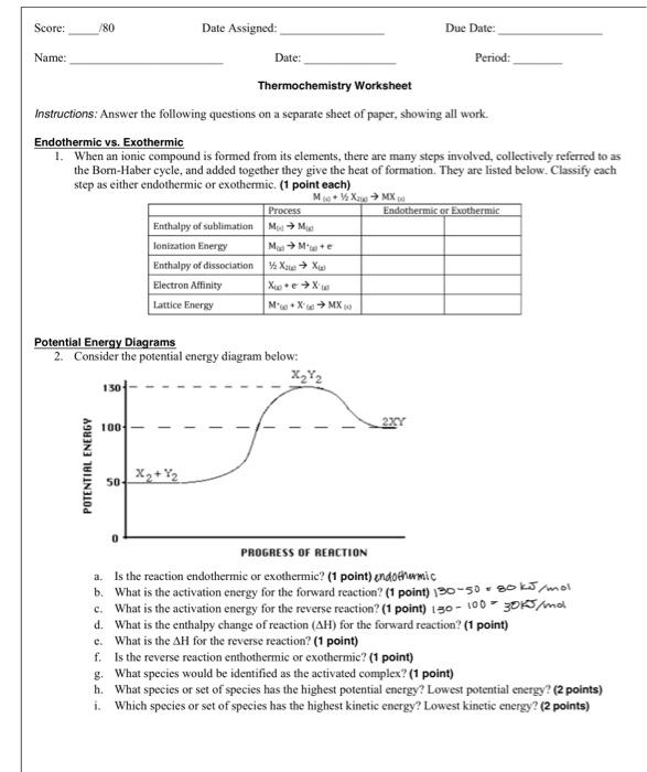 Solved Score: 180 Date Assigned: Due Date: Name: Date: | Chegg.com