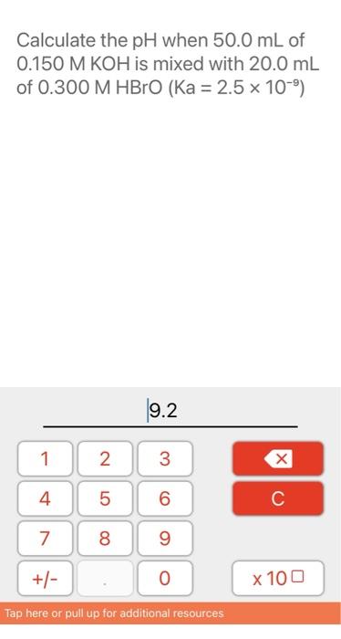 Solved A student was titrating a solution of HC.H,02 with a | Chegg.com