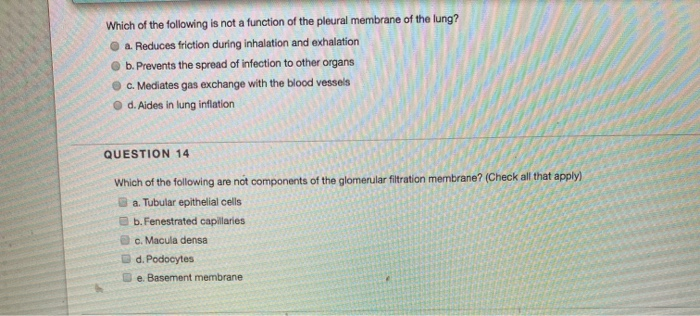 Solved Which of the following is not a function of the | Chegg.com