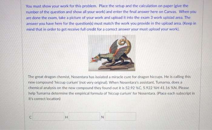 Solved You must show your work for this problem. Place the | Chegg.com