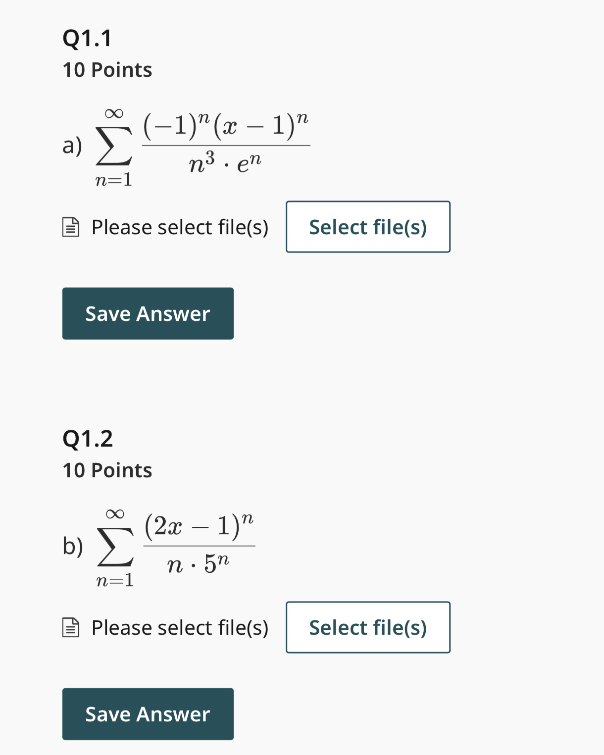 Solved Consider Power Series Below For Each Series Find The Chegg Solved Consider Power Series Below For Each Series Find The Chegg