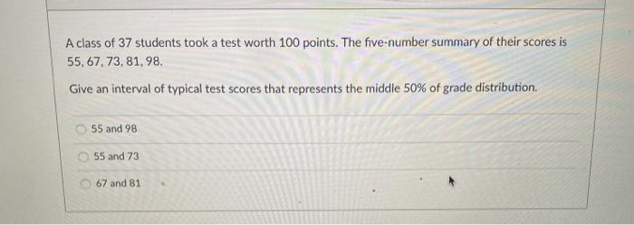 solved-a-class-of-37-students-took-a-test-worth-100-points-chegg