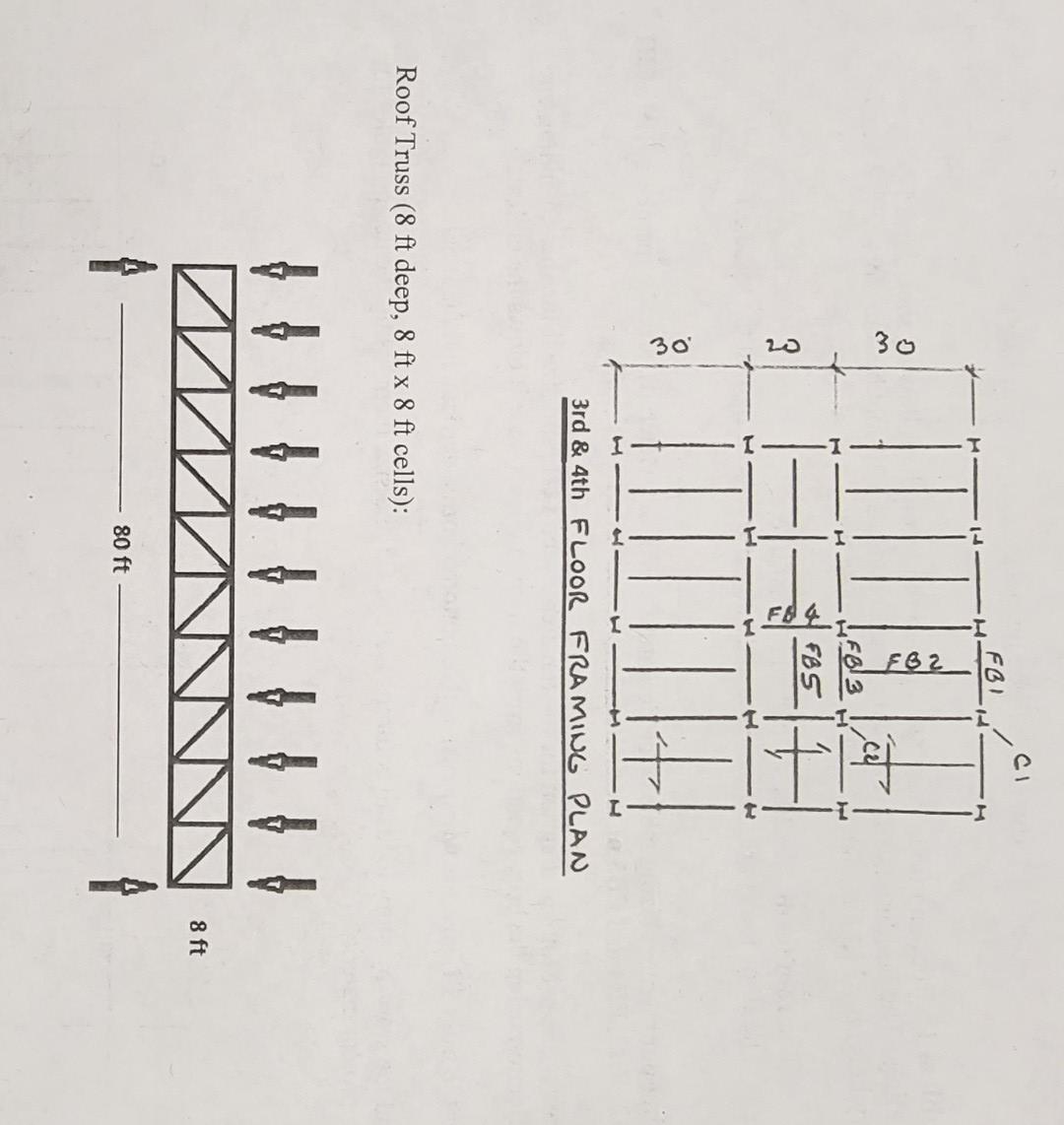 Solved Problem 1: Roof And Floor Framing Plans Are Shown On | Chegg.com