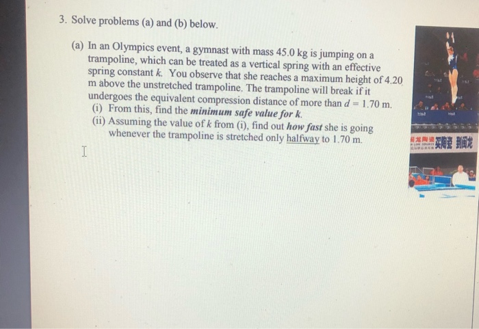 Solved 3. Solve Problems (a) And (b) Below. (a) In An | Chegg.com