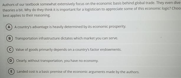 Solved Authors of our textbook somewhat extensively focus on | Chegg.com