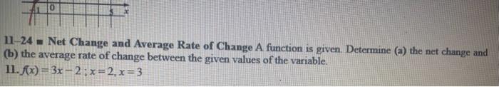 Solved 11−24= Net Change and Average Rate of Change A | Chegg.com
