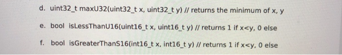 Solved 5 Write Assembly Functions That Implement The Chegg Solved 5 Write Assembly Functions That Implement The Chegg