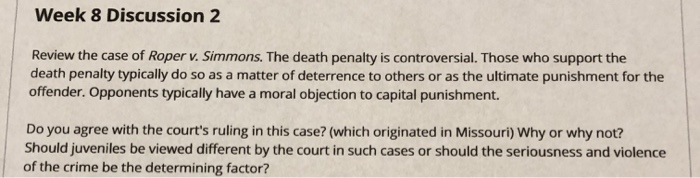 Roper v hotsell simmons case brief