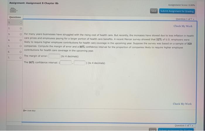 Solved Assignment: Assignment 8 Chapter 8b Assignment Score: | Chegg.com
