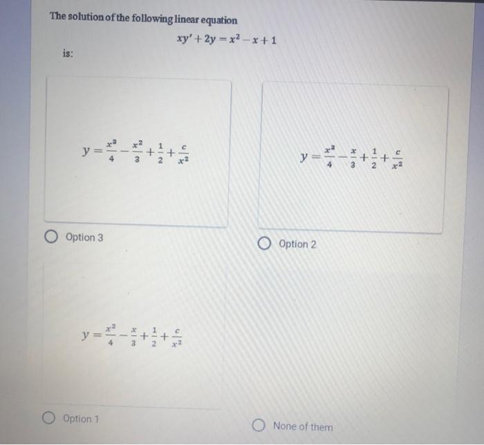 x 2 y =- 1 is a solution of the linear equation