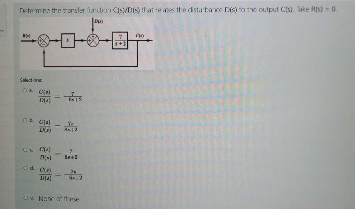 Csd Function Solved Determine the transfer function CsD(s) that relates | Chegg.com