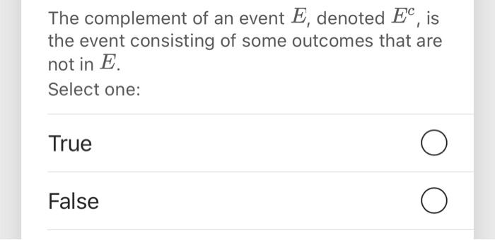 solved-the-complement-of-an-event-e-denoted-ec-is-the-chegg